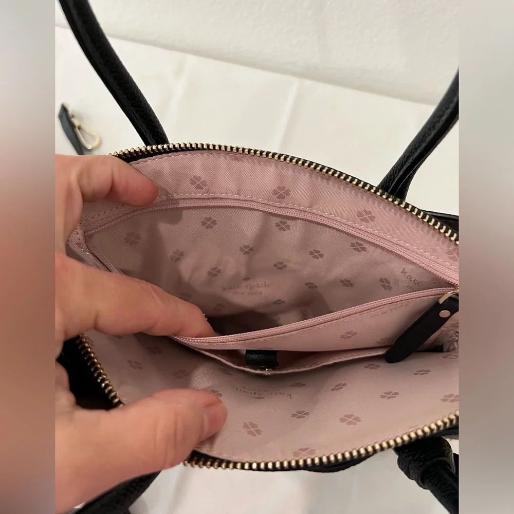 NWT Kate Spade New York “Margaux Spade Stud Medium Satchel” +dust/storage bag - Picture 11 of 16
